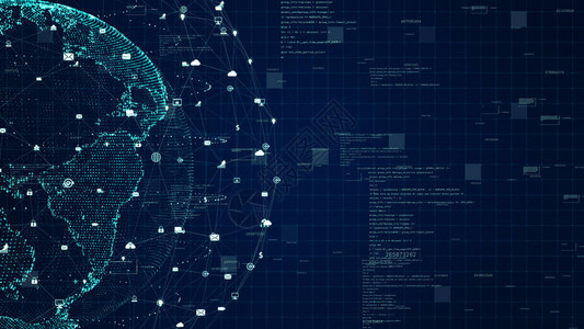 技术网络数据连接数字据网络和网络安全概念美航空天局提图片