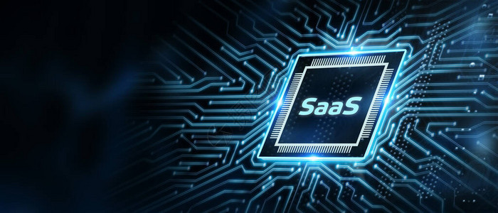 软件即服务SaaS软件概念商业现代技术互联图片