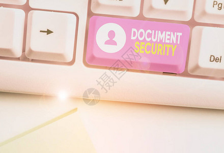 手写文本书写文档安全概念照片是指归档或存储重图片