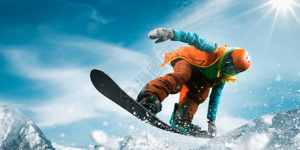 单板滑雪极限冬季运动图片