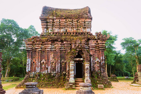 我的儿子圣所和亚洲越南会安的印度教寺庙占婆王国的遗产迈森历史和文化湿婆城遗址越南博物馆圣地图片