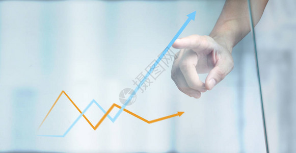 手触财务指标图和会计市场经济分析图图片