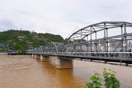 甘肃兰州黄河中山大桥图片