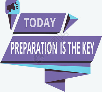 显示准备是关键它的商业概念减少了错误并缩短了活动长度四方摘要形状水平图形大写字机QuadragleSophicSchect图片