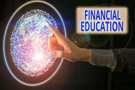 显示金融教育的文字符号商业照片展示了对各种金融领域的教育和理解美国宇航局提供的这图片