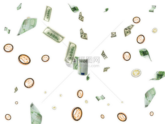 金钱背景一百美元的美国美元现金图片