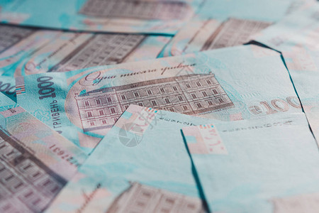 面值为一千格里夫纳的乌克兰格里夫纳图片素材