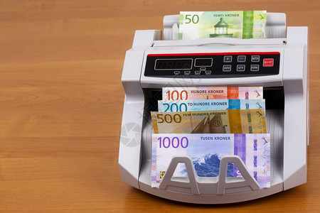 挪威货币计背景图片