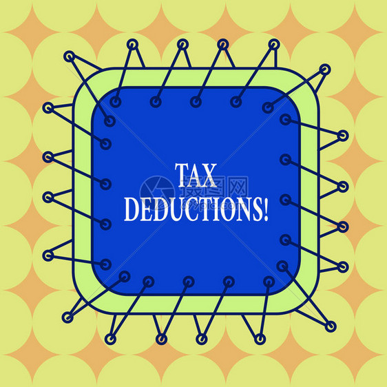 手写文本减税可对费用征税的概念照片减少收入不对称不均匀形状图案对象图片
