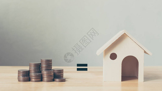 房地产及物业投资与房屋抵押金融概念背景图片