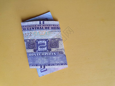 洪都拉斯纸币两张伦皮拉钞票和黄图片