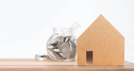 房地产投资和住房抵押房贷金融概念钱财硬币堆企业图片