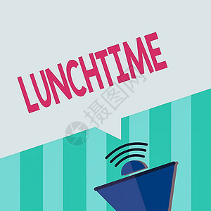 商业照片展示了通常吃午饭的时间背景图片
