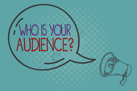 写笔记显示谁是你的听众问题谁正在观看或收听它的商业概念透明语音气泡闪亮图标图片