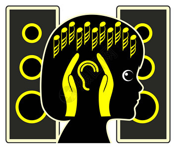 保护儿童不受噪音引起的听力损失接触响声音乐图片