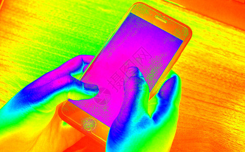 原谅你?红外线图像显示当你触摸到表面的东西可能有隐背景