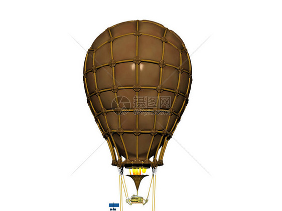 空中载客篮的热气球图片
