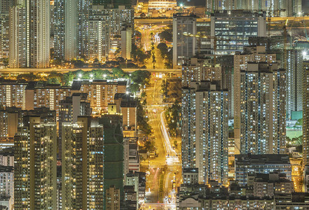 香港城市夜景图片