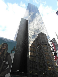 纽约的现代建筑背景图片