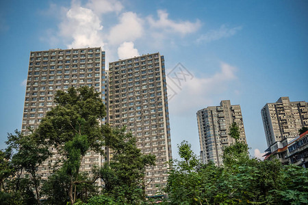 成都市郊住宅楼和公寓楼群高居数公寓图片