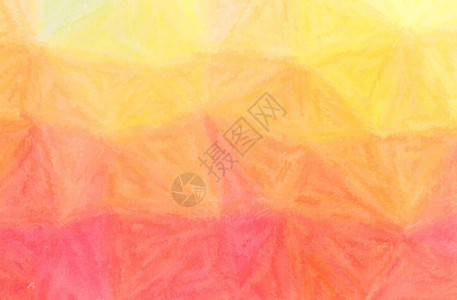 橙色黄色蜡笔背景的抽象插图背景图片