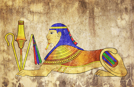 Sphinx的图像古埃及的神秘图片