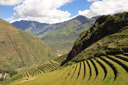 秘鲁南美洲乌鲁班巴山谷库斯科附近的背景图片