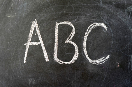 校黑板ABC教育形图片