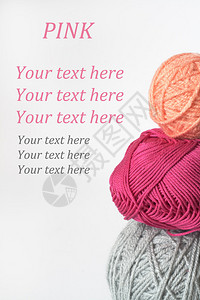 编织用的三根缠绕纱和你的文字的地方背景图片