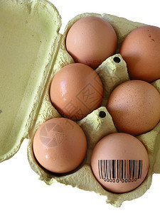 蛋盒里有6个新鲜鸡蛋其中图片
