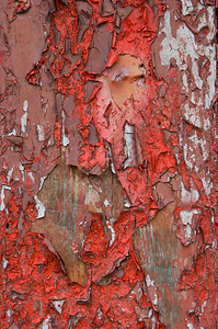 旧剥落的红色油漆适合背景背景图片