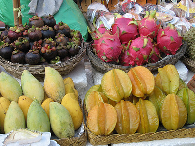 组颜色泰国水果图片