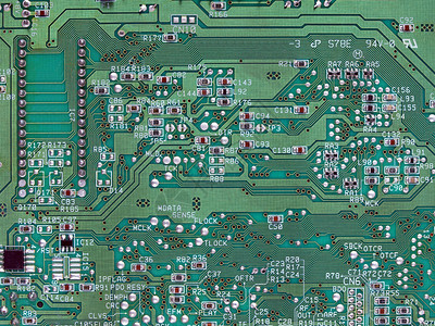 电子印刷电路板的细节图片