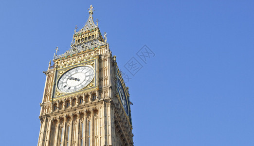 英国伦敦威斯敏特宫议会大厦的BigBen图片