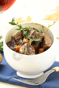 Boeufbourguignon传统的图片