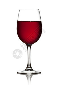 白色背景和柔软阴影的红葡萄酒杯文件包含剪切路径info背景图片