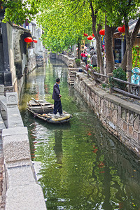 鲁直村的运河背景图片