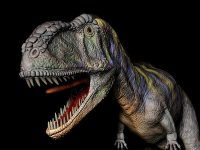 以3d方式执行恐龙场景背景图片