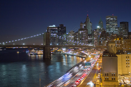 纽约市曼哈顿全景图片