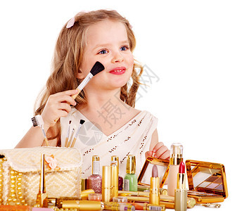 儿童化妆品小女孩化妆图片