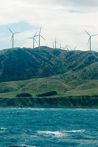 风力农场风力涡轮机图片
