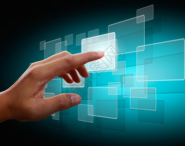 手推触摸屏界面背景图片