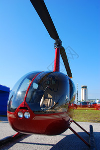 轻型私人直升机背景图片