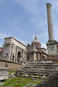 意大利罗马论坛的Titus和Ph图片