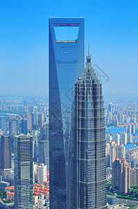 上海市空中观光与城市建筑图片