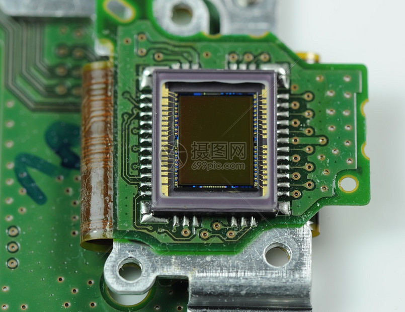 带有光纤背景数字相机卡上CCD传高清图片下载-正版图片504738058-摄图网