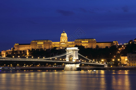 匈牙利连环桥皇家宫和布达佩斯图片
