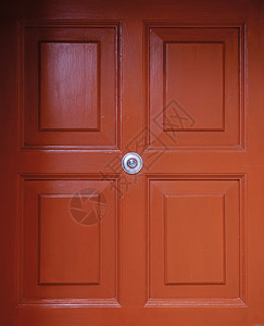 英式红色门维多利亚时代的门前细节图片
