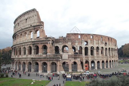 古罗马共济会废墟的景象图片