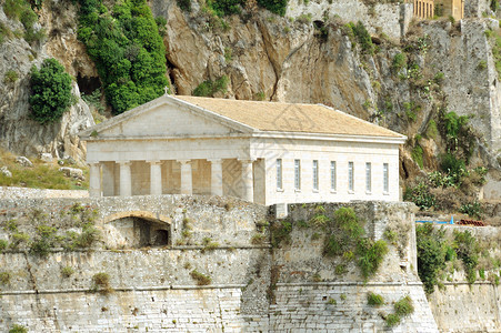 古希腊神庙希腊科孚岛图片